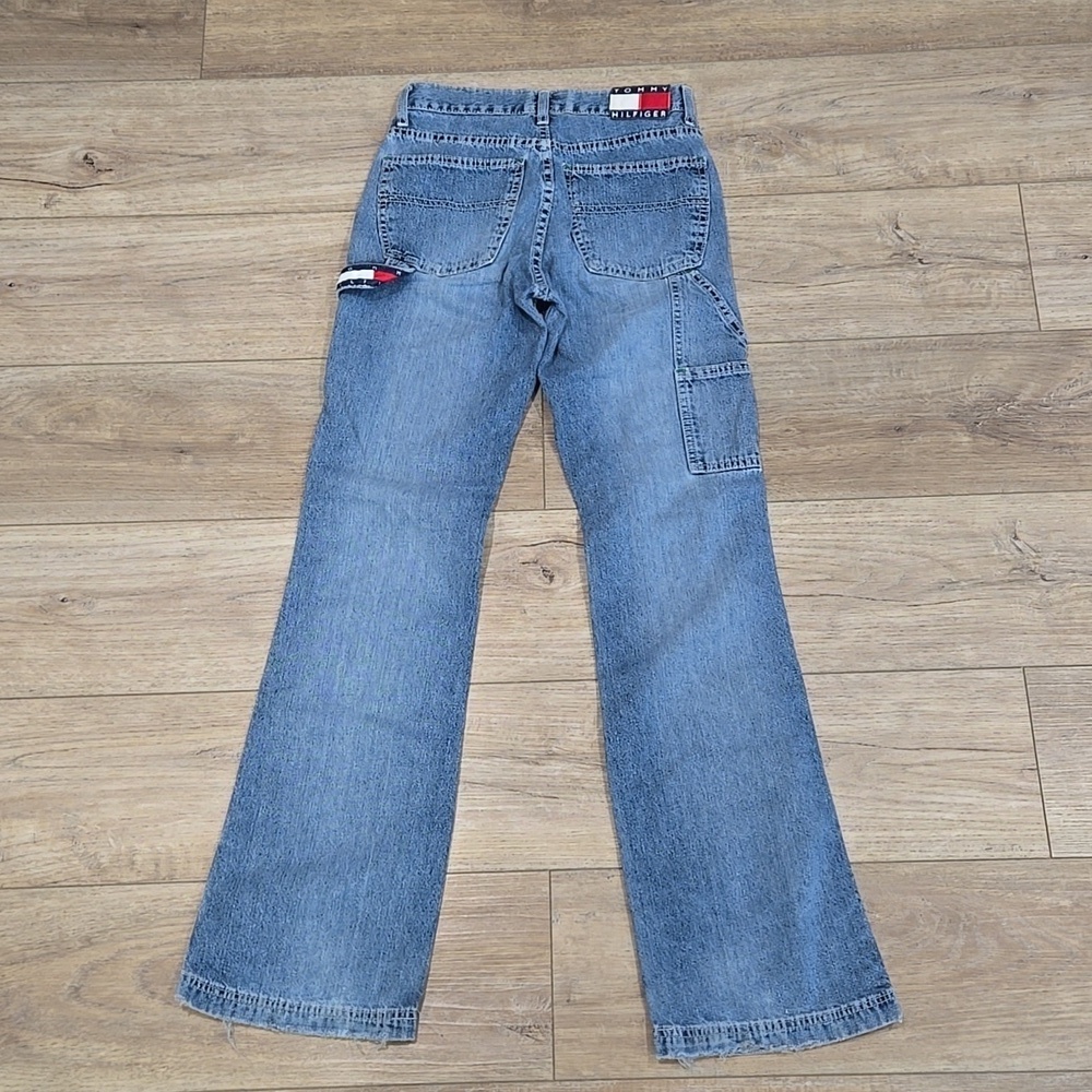 Y2K Tommy Hilfiger Straight Leg Boot Cut Carpenter Style Jeans - Picture 10 of 13